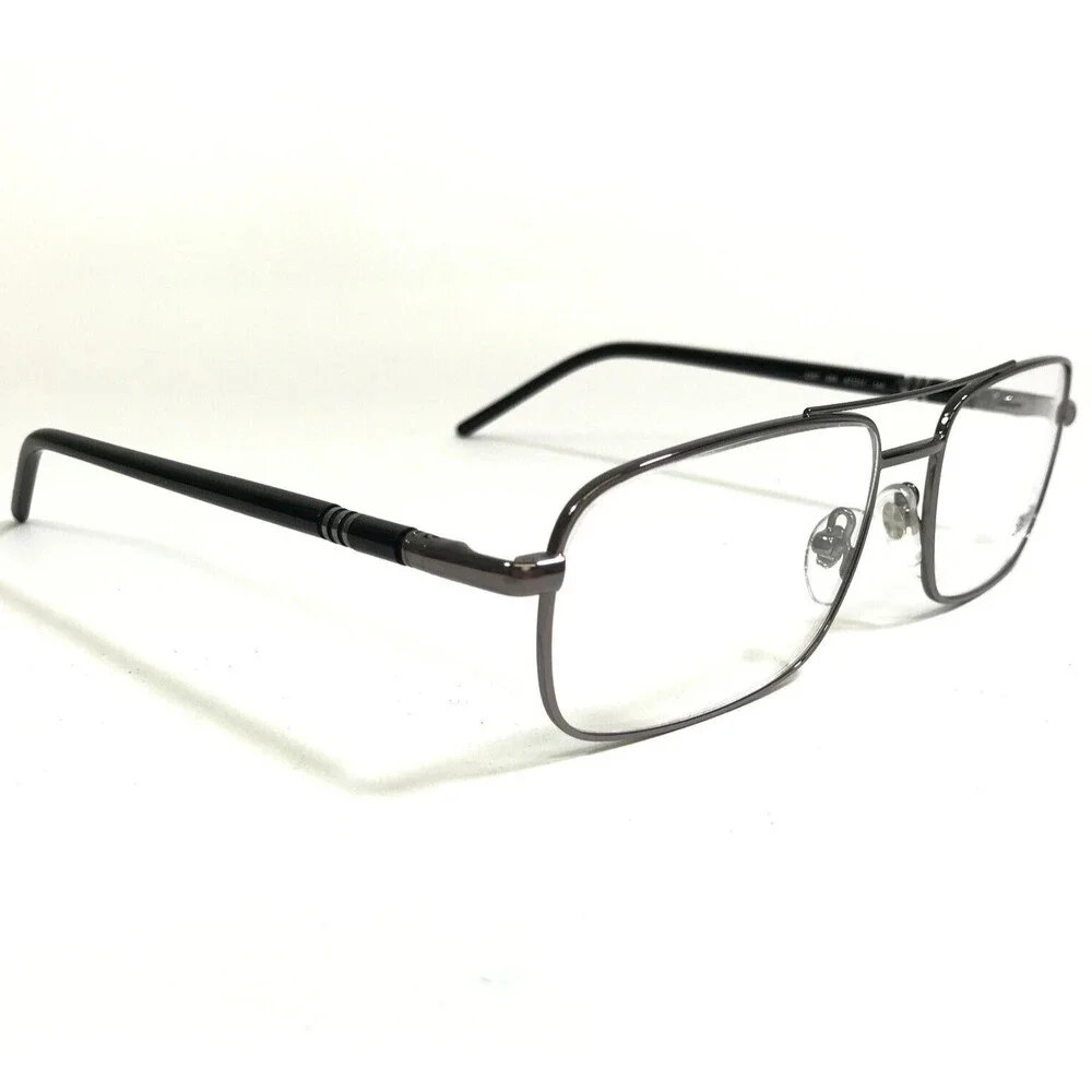 Sferoflex Eyeglasses Frames 2287 268 Black Silver Rectangular Full Rim 57-17-145